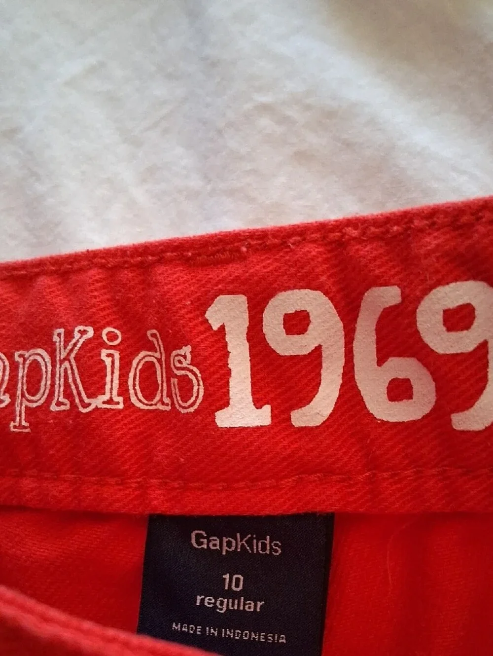 GAP Red Girls Jean Shorts Size 10 Regular.